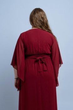 Dia molett alkalmi ruha bordó színben