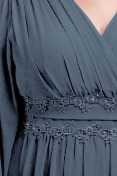 Dia molett alkalmi ruha acélkék színben