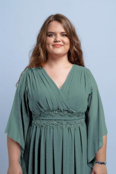 Dia molett alkalmi ruha oliva zöld színben