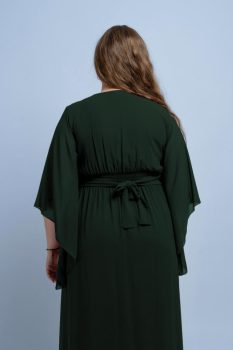Dia molett alkalmi ruha fenyő zöld színben