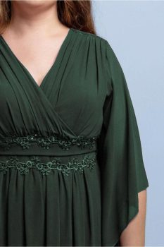 Dia molett alkalmi ruha fenyő zöld színben