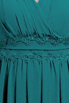 Dia molett alkalmi ruha smaragd zöld színben