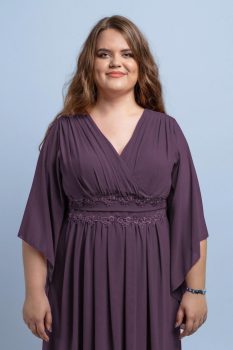 Dia molett alkalmi ruha lila színben