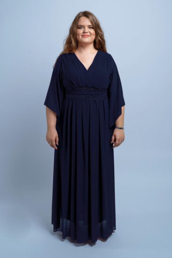 Dia molett alkalmi ruha sötétkék színben