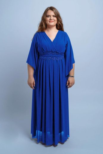Dia molett alkalmi ruha királykék színben