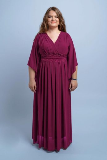 Dia molett alkalmi ruha ciklámen színben