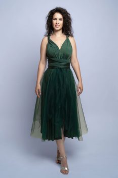 Fátyol tüllös midi infinity ruha