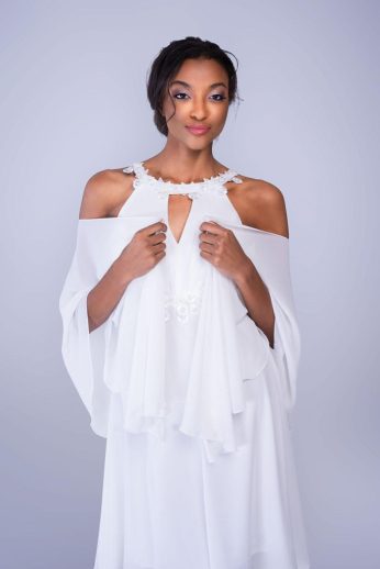 stóla, muszlin, fehér