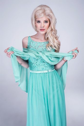 stóla, muszlin, menta