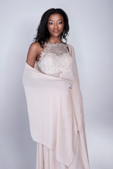 stóla, muszlin, bézs