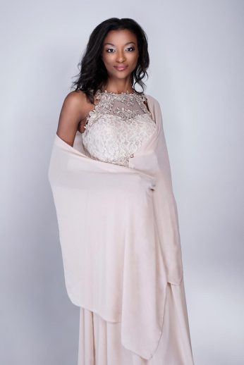 stóla, muszlin, bézs