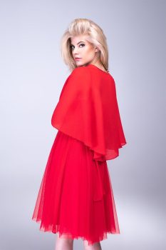 stóla, muszlin, piros