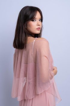 stóla, tüll, sötétkék