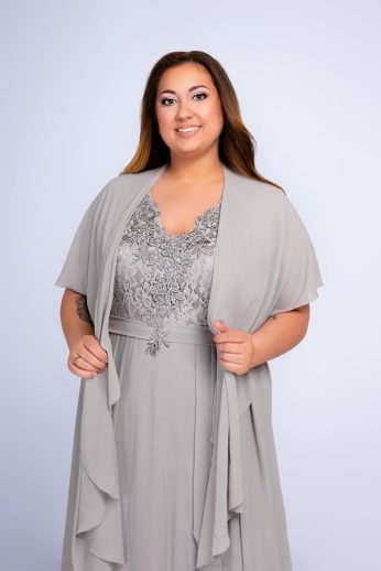 stóla, muszlin, ezüst, szürke