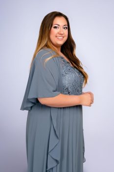 stóla, muszlin, acélkék