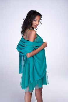 stóla, muszlin, smaragdzöld