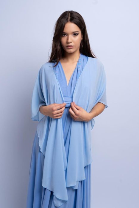 stóla, muszlin, világos, kék, babakék, jégkék