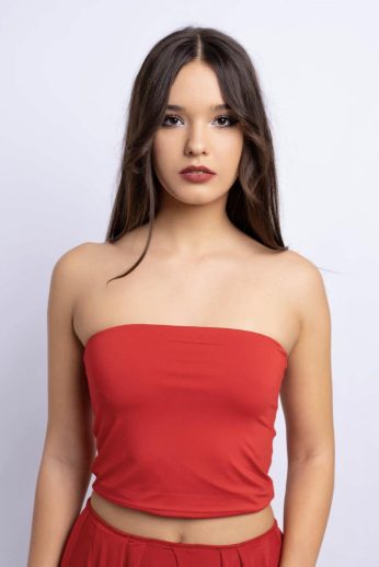 Premium infinity top, piros