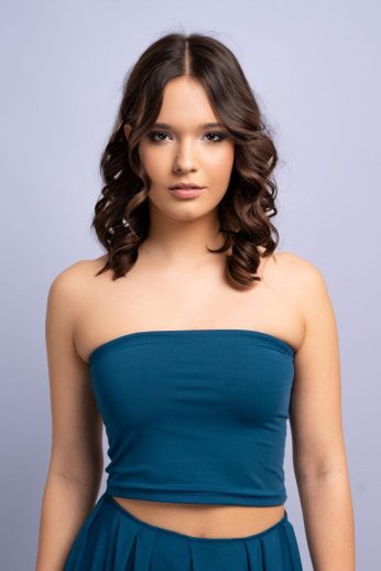Premium infinity top, petrolkék