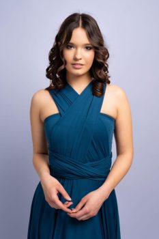 Infinity top, petrolkék