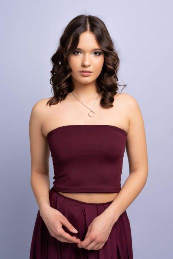Premium infinty top, padlizsán