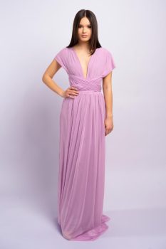 Tüllös Infinity ruha, orgonalila
