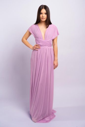 Tüllös Infinity ruha, orgonalila