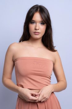 Infinity top, bronz/sötét barack