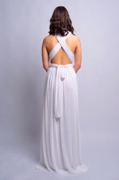 Tüllös infinity menyasszonyi ruha, hófehér