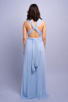 Tüllös Infinity ruha, jégkék