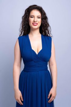 Tüllös Infinity ruha, királykék