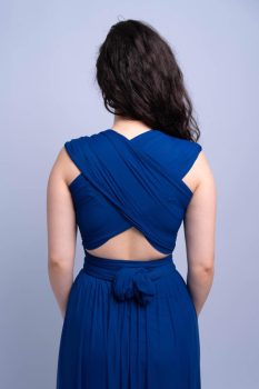 Tüllös Infinity ruha, királykék