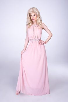 Helena muszlin maxiruha, púder