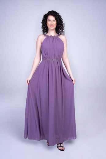 Helena muszlin maxiruha, lila