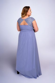 Dorothy plus size maxiruha, hamvaskék