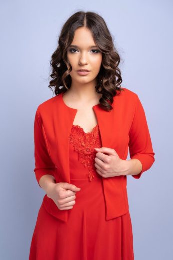 Masnis blézer, piros