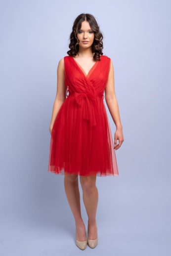 Anna csupa tüll masnis menyecske ruha, piros