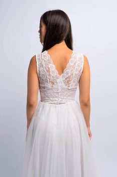 Hanna csipke body, fehér