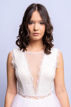 Marina csipke body, fehér